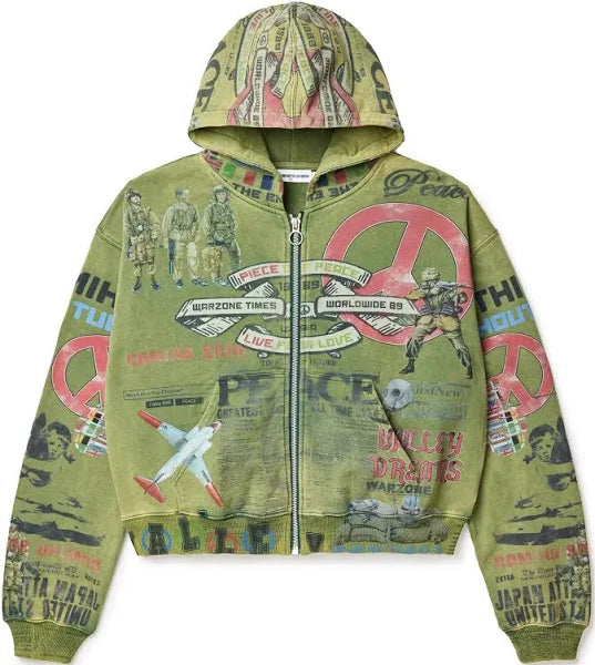 Vale Peace Hoodie green