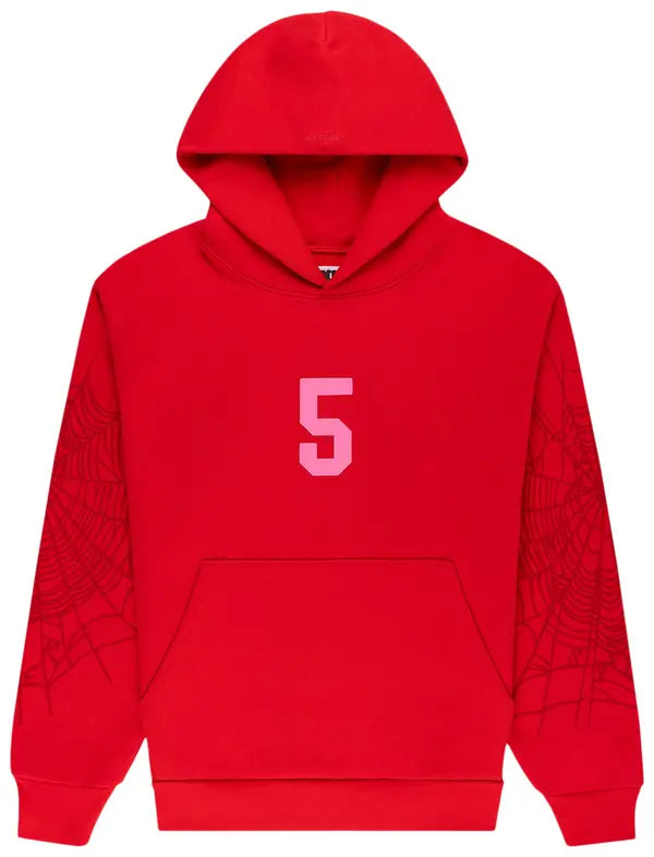 Sp5der Stadium Hoodie 'Red'
