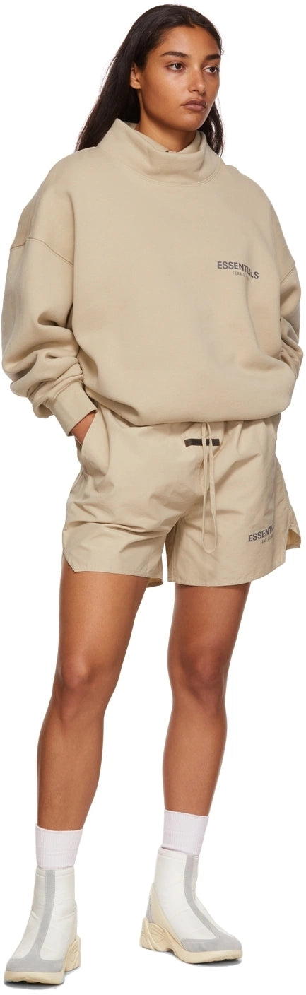 Fear of God ESSENTIALS SSENSE Exclusive Beige Mock Neck Sweatshirt