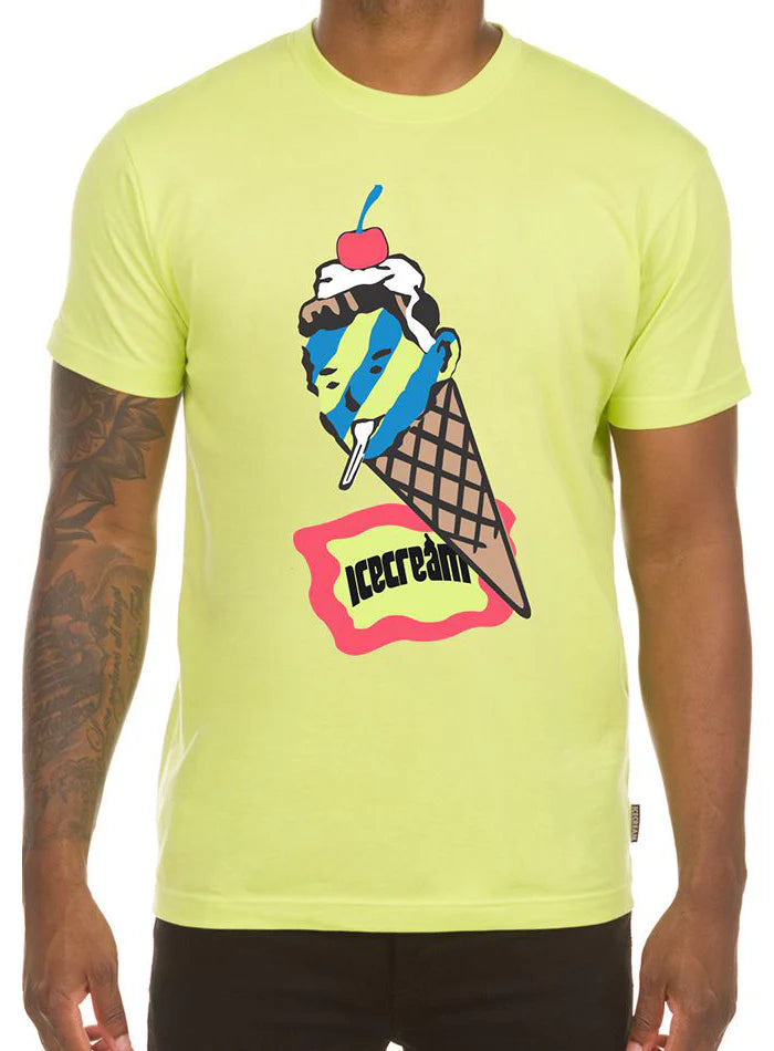 Icecream Cone Man SS Tee T-shirts Neon