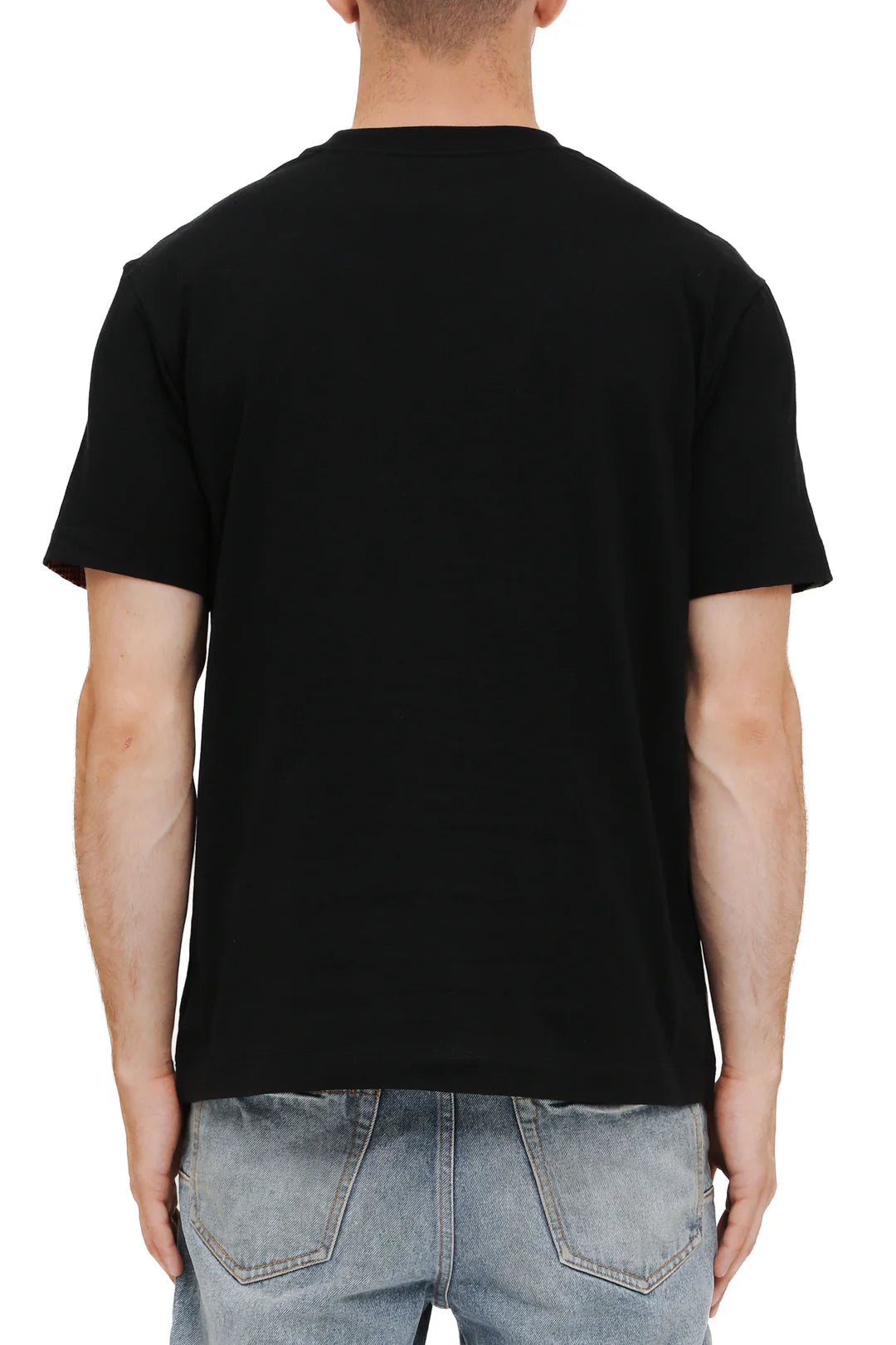 Textured Cotton Jersey Graphic T-Shirt PURPLE BRAND