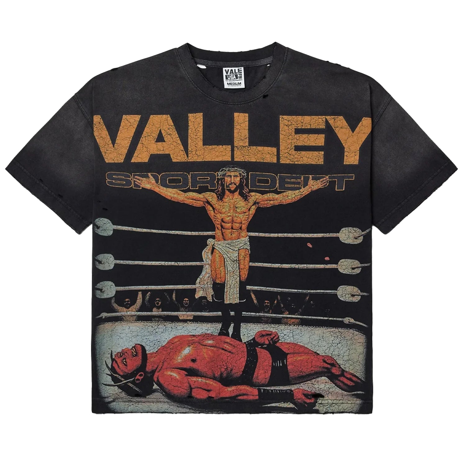 Vale Forever Jesus Hardy Tee Vintage Black