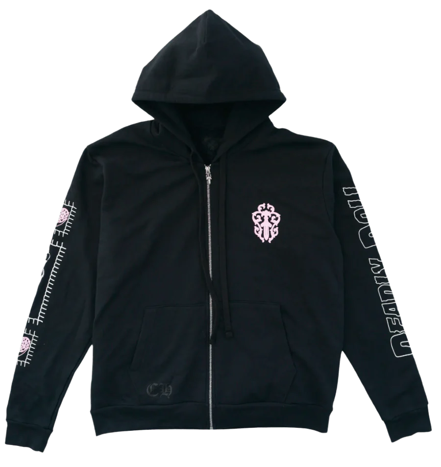 Chrome Hearts Deadly Doll Horseshoe Zip Up Hoodie