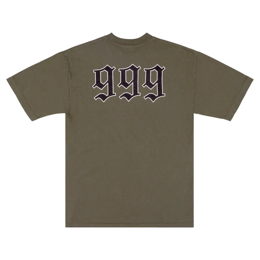 Revenge X Juice Wrld Graphite Portrait Tee Army Green
