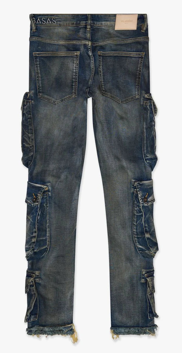 Cliff Jump" Dirty Light Blue Wash Skinny Jeans