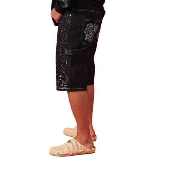 DUAA VICTORIOUS BLACK DENIM SHORT