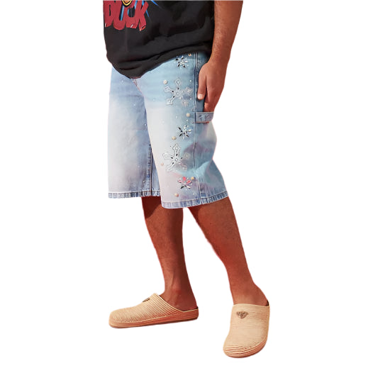 DUAA ''REWARD'' ICE STONE DENIM SHORT