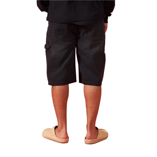 DUAA SUPPLICATION STONE BLACK DENIM SHORT