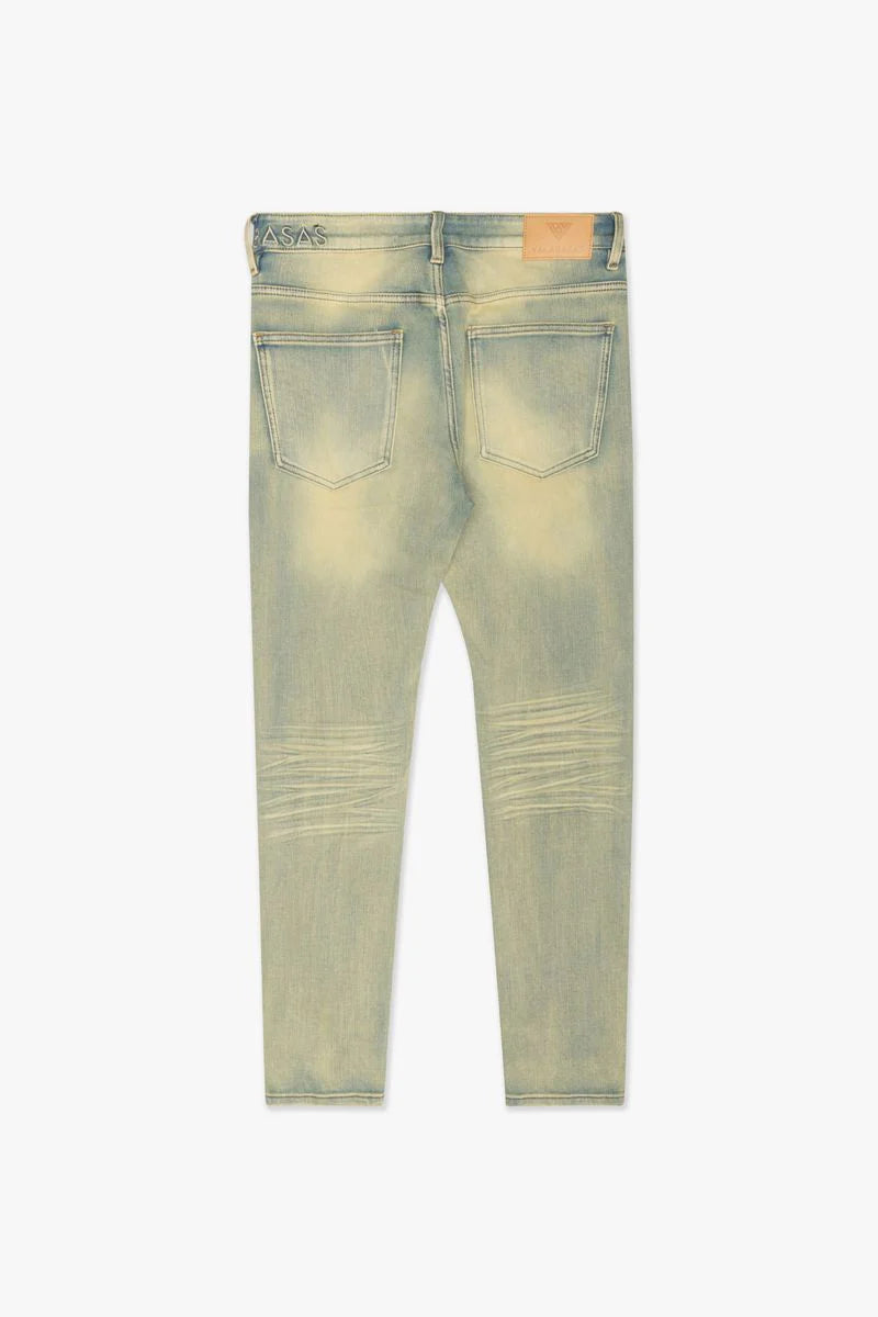 MR. Slim" Vintage Wash 4 WAY STRETCH SKINNY JEAN