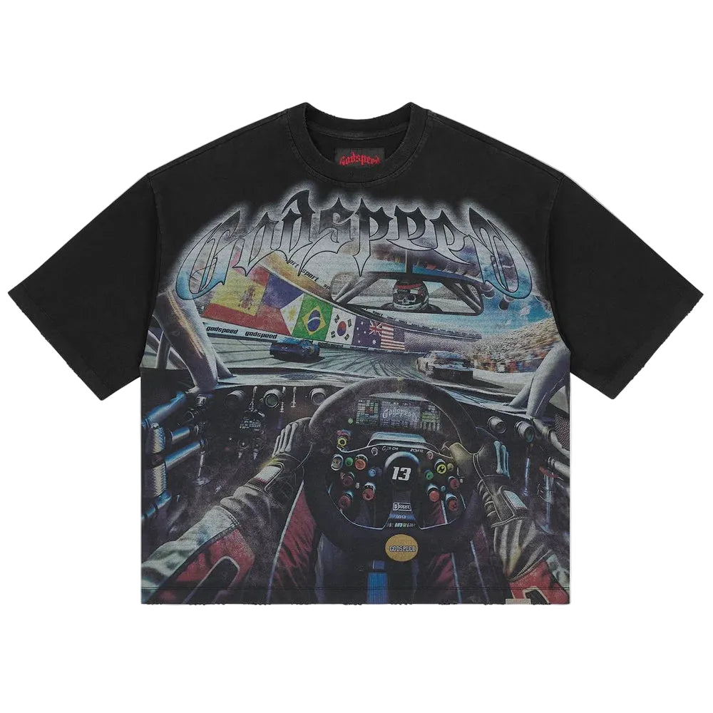 Godspeed Drivers Seat T-shirt (GREY WASH)