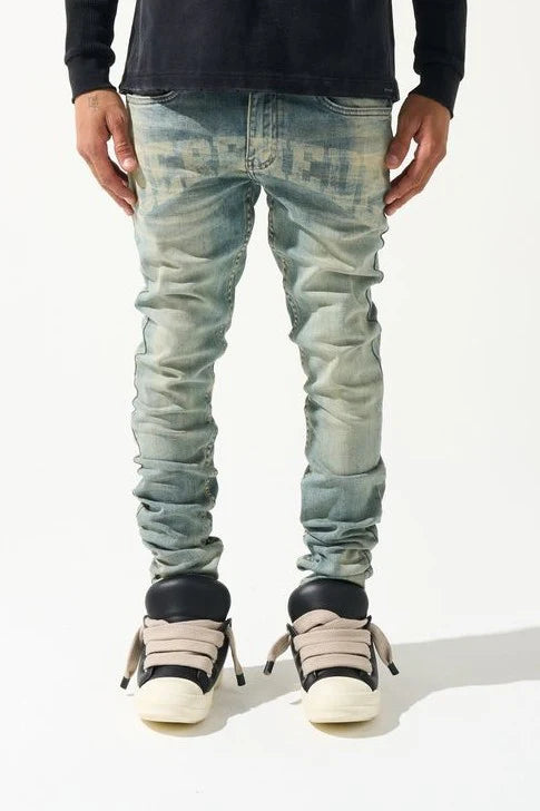 SERENEDE DYNASTY Mid Blue Jeans