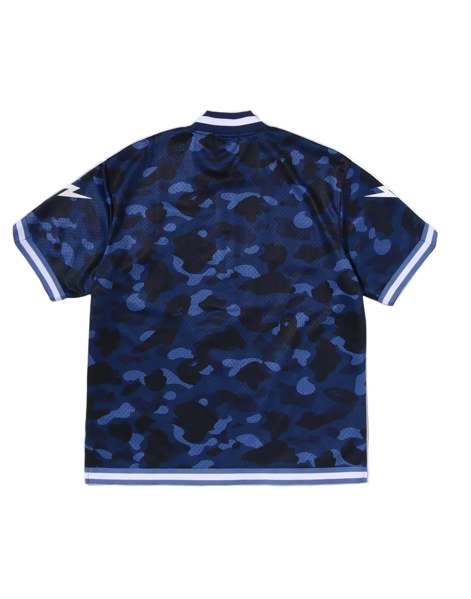 COLOR CAMO MESH WARM UP RELAXED FIT SHIRT MENS