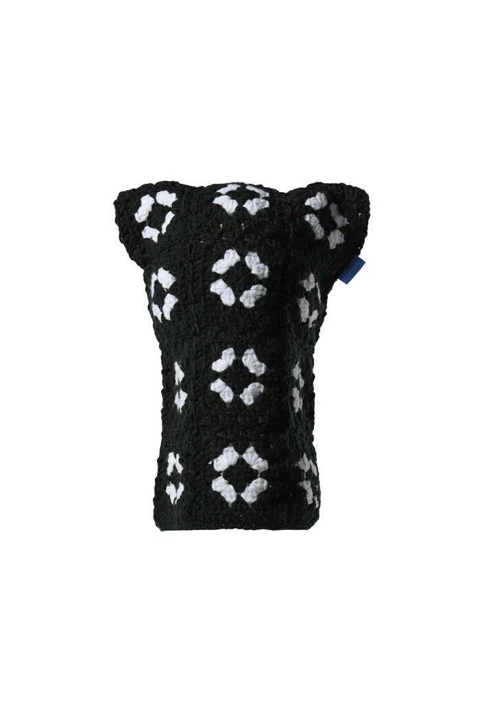 OBSEDIAN CROCHET CAT SKI MASK / BLACK