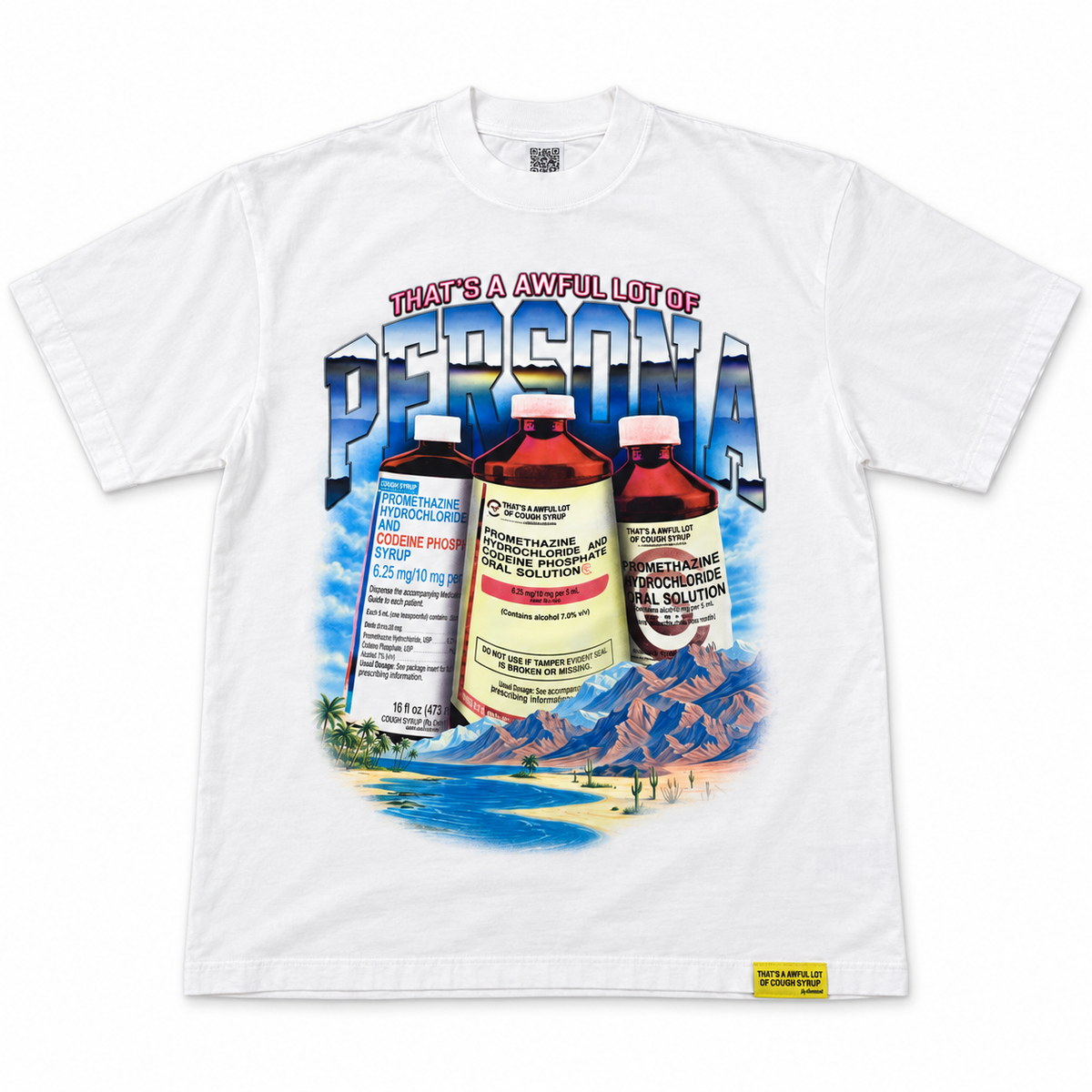 ALOCS PERSONA PINT PARADISE TEE 'WHITE'