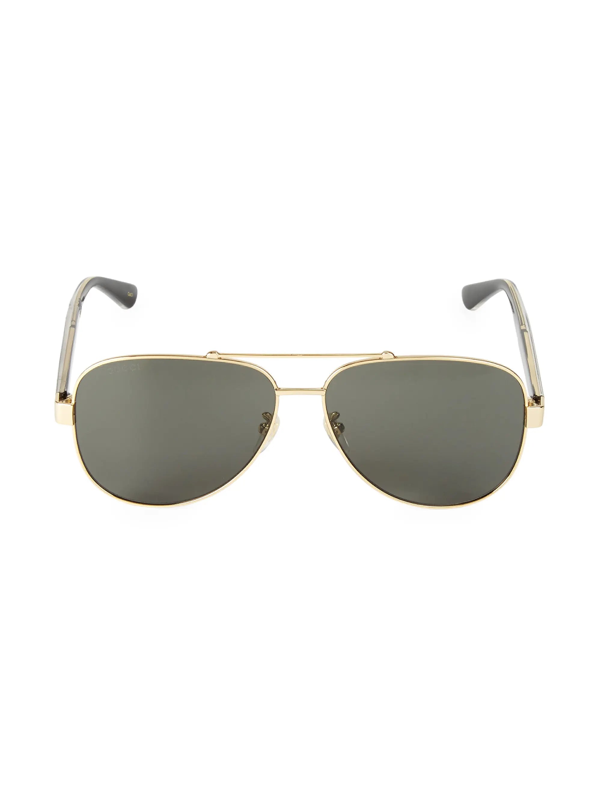 GUCCI 63MM Browline Aviator Sunglasses