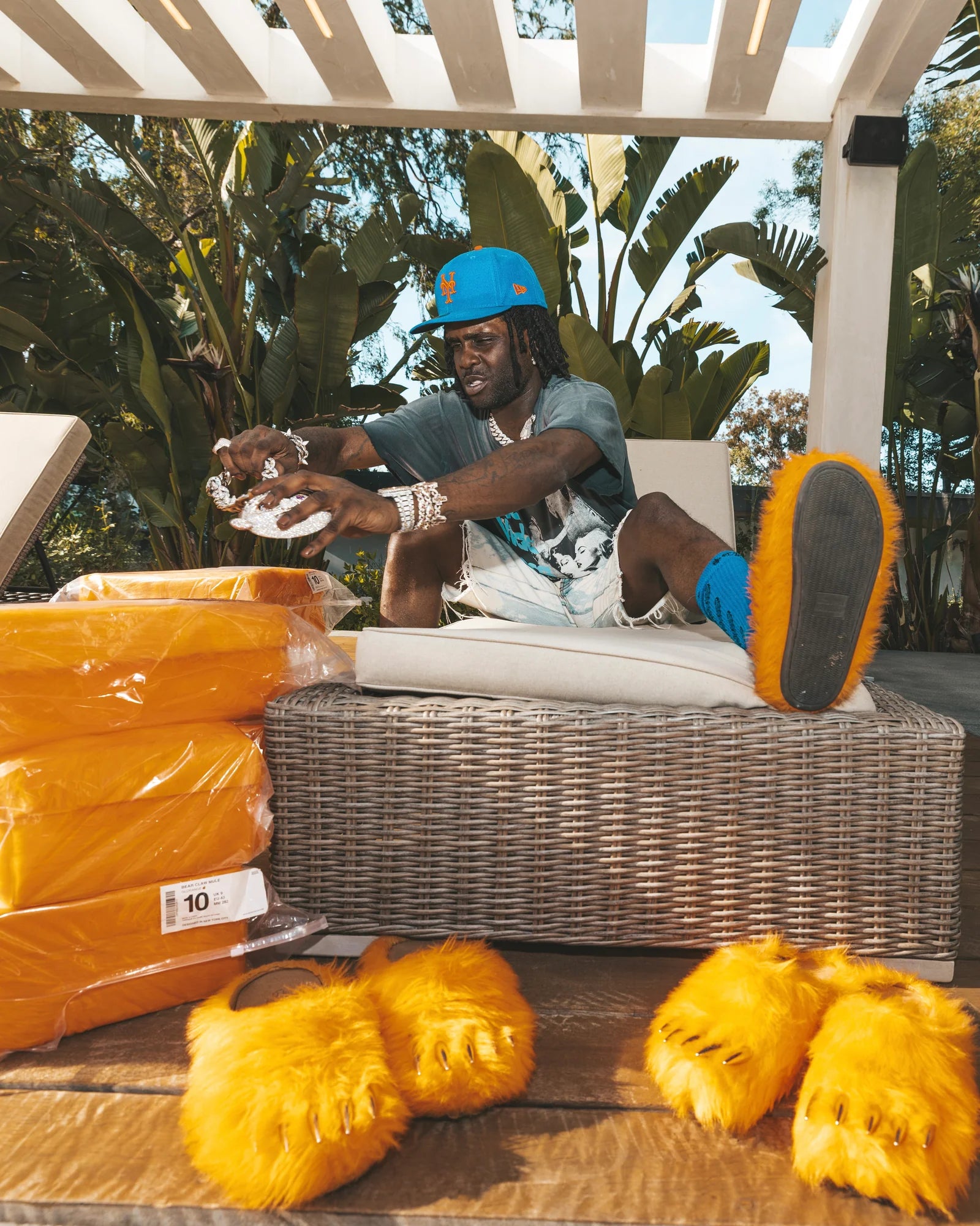 Bravest Studios Bear Claw Mule Chief Keef x Glo Gang Glorange