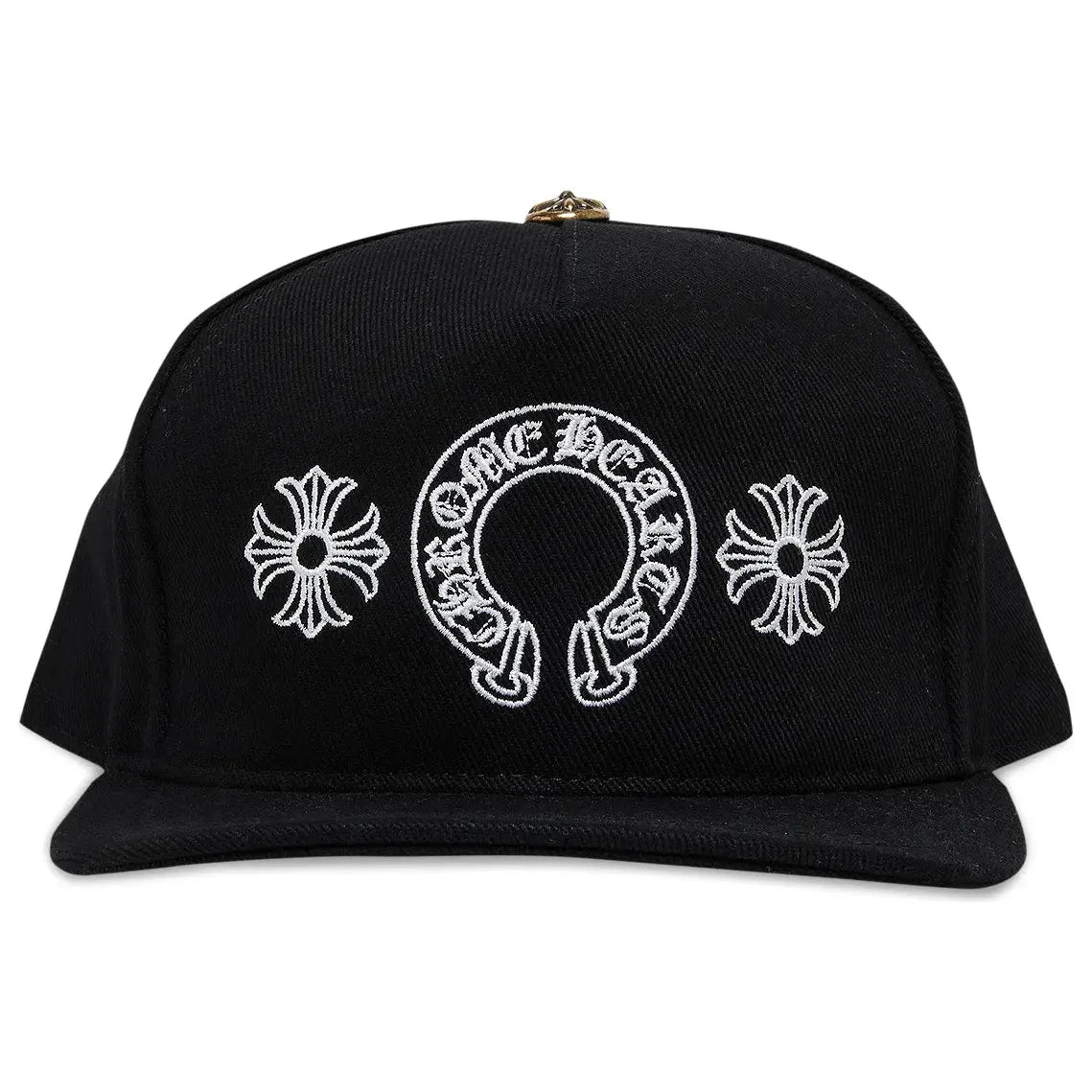 Chrome Hearts Horseshoe Denim Baseball Hat Black