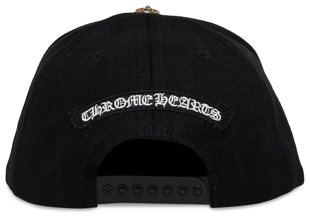 Chrome Hearts Horseshoe Denim Baseball Hat Black