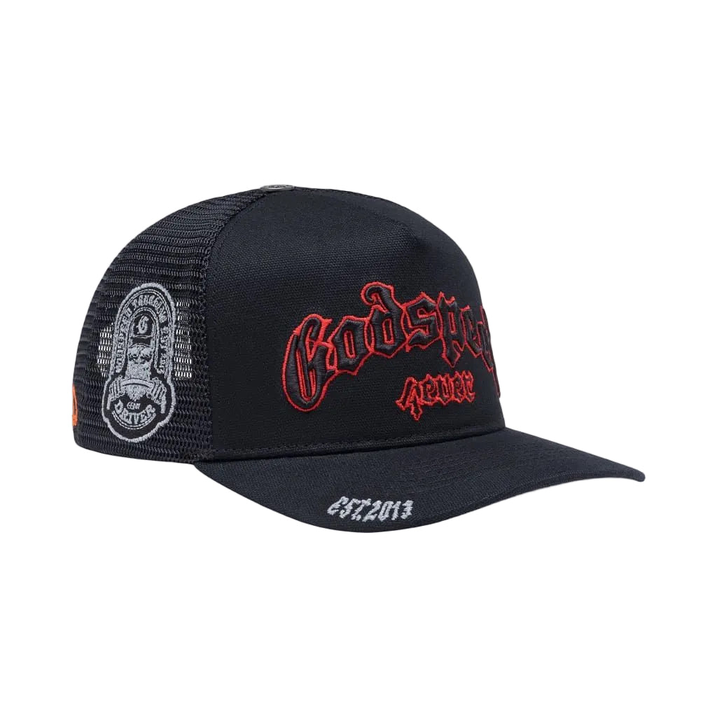 gs forever trucker hat (BLACK/RED)