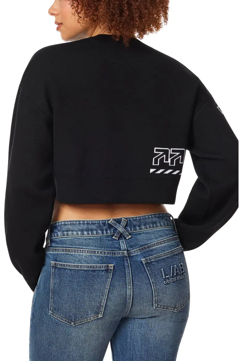 Cropped Crewneck Sweater