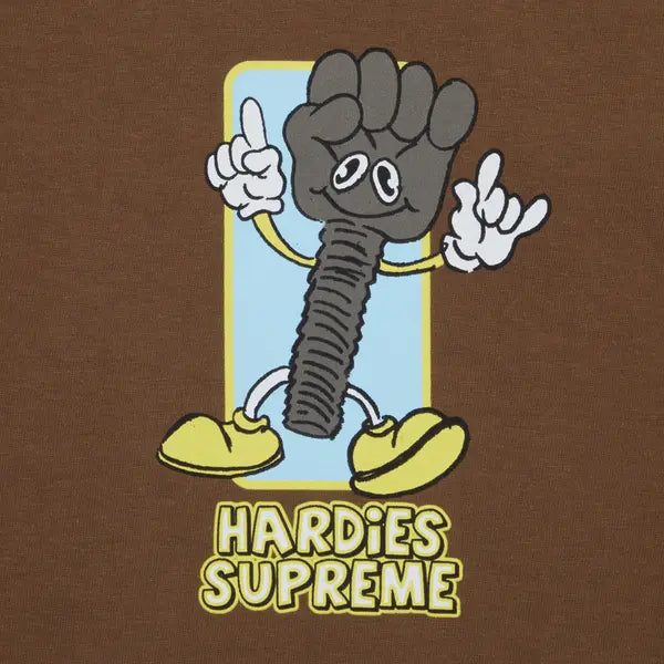 Supreme x Hardies Bolt Tee 'Brown'