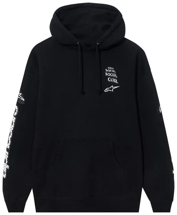 Anti Social Social Club x Alpine Stars Track Hoodie 'Black'