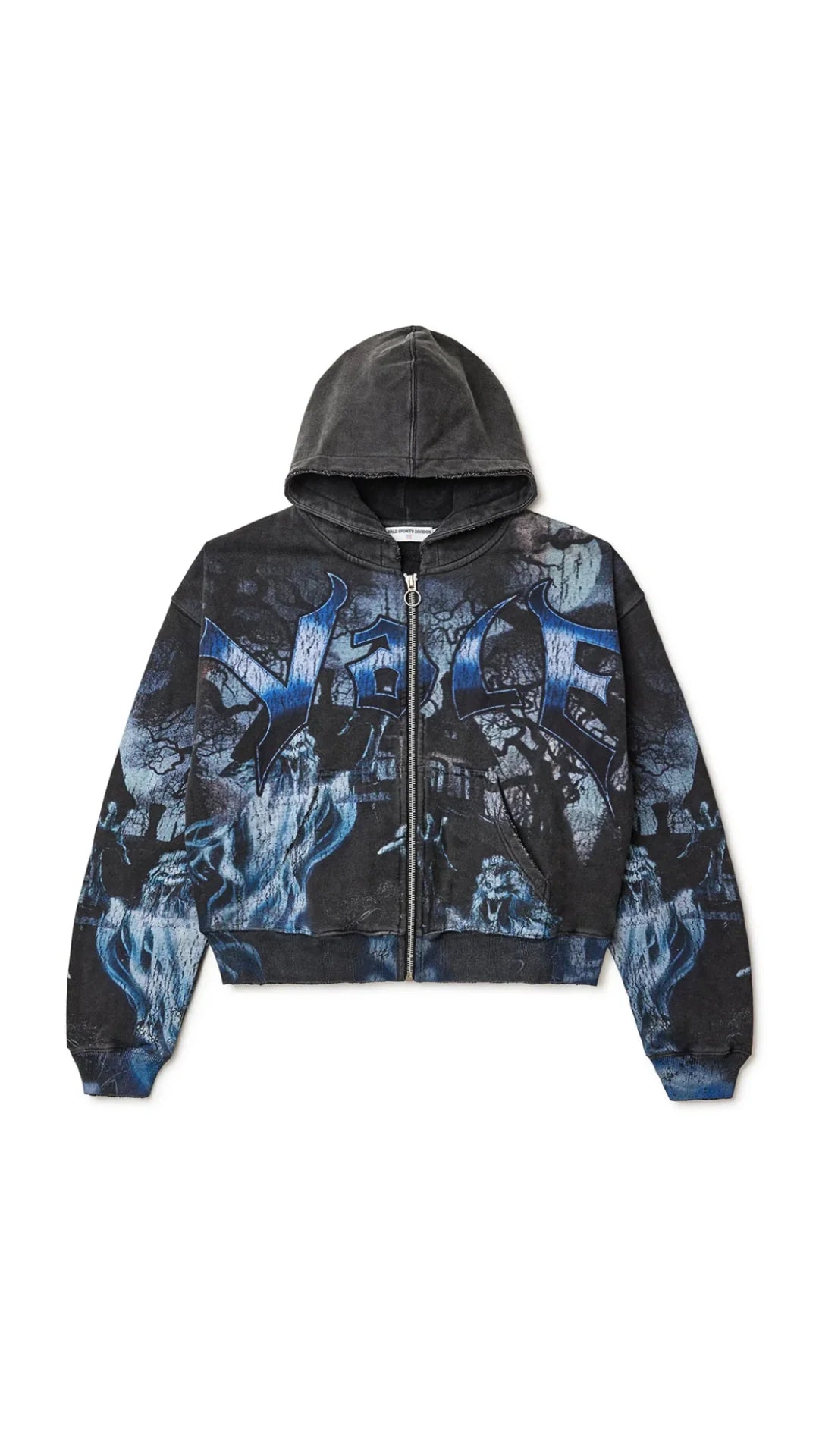 Vale Forever Casper Zip Up Sweatshirt Vintage Black