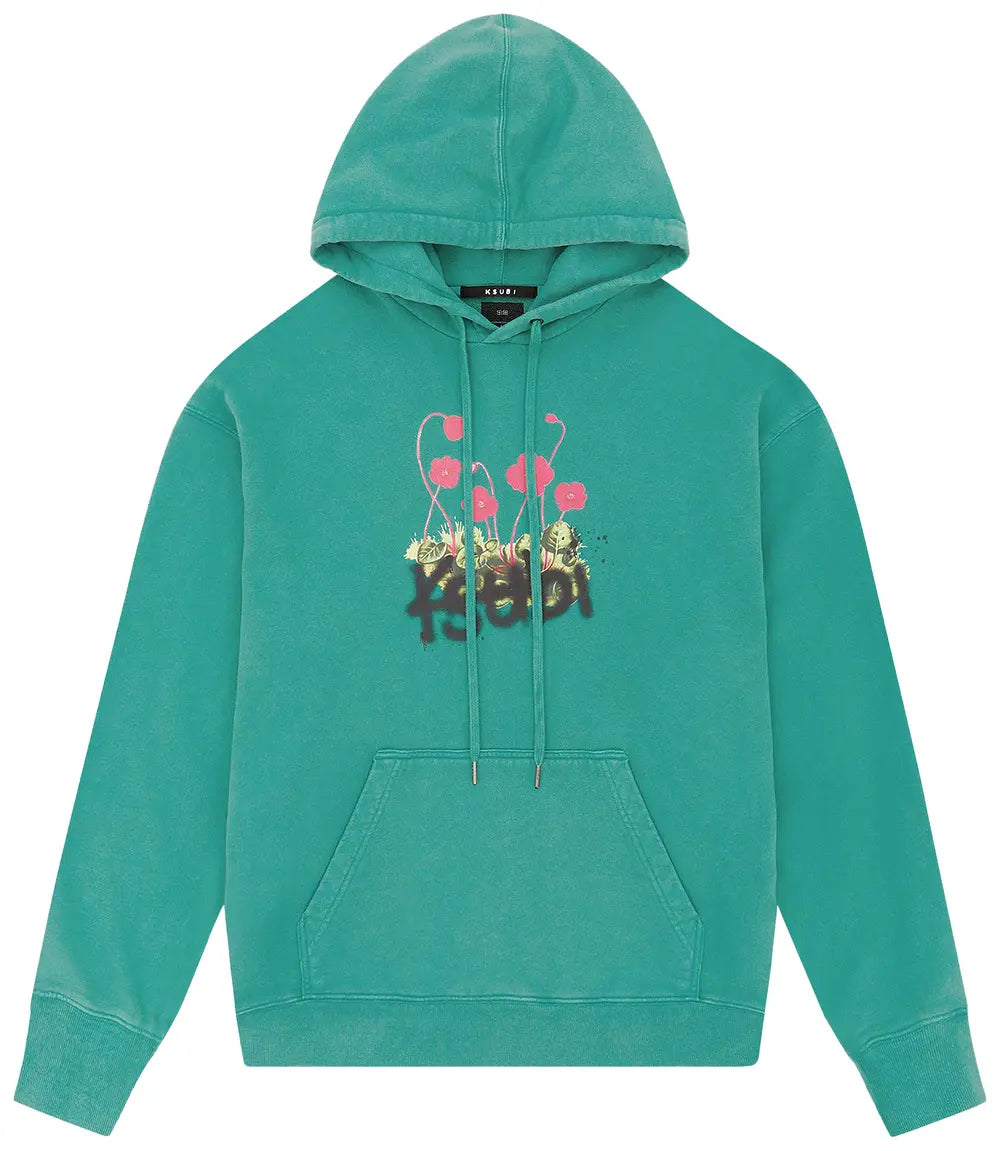 KSUBI Grass Cutter Biggie Hoodie Greenout