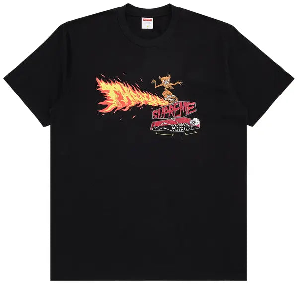 Supreme x Thrasher Back Tail Tee 'Black'