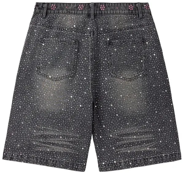 Vale Forever Iced Out Jorts 'Black'
