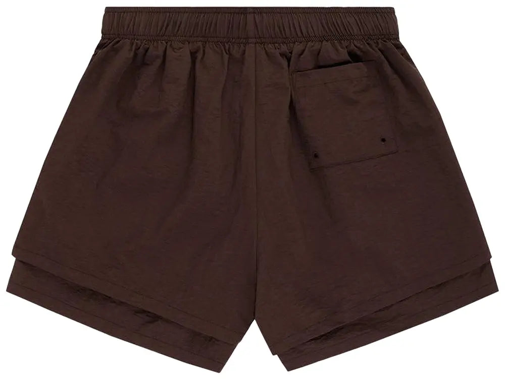 Sp5der OG Web Double Layer Short 'Brown'