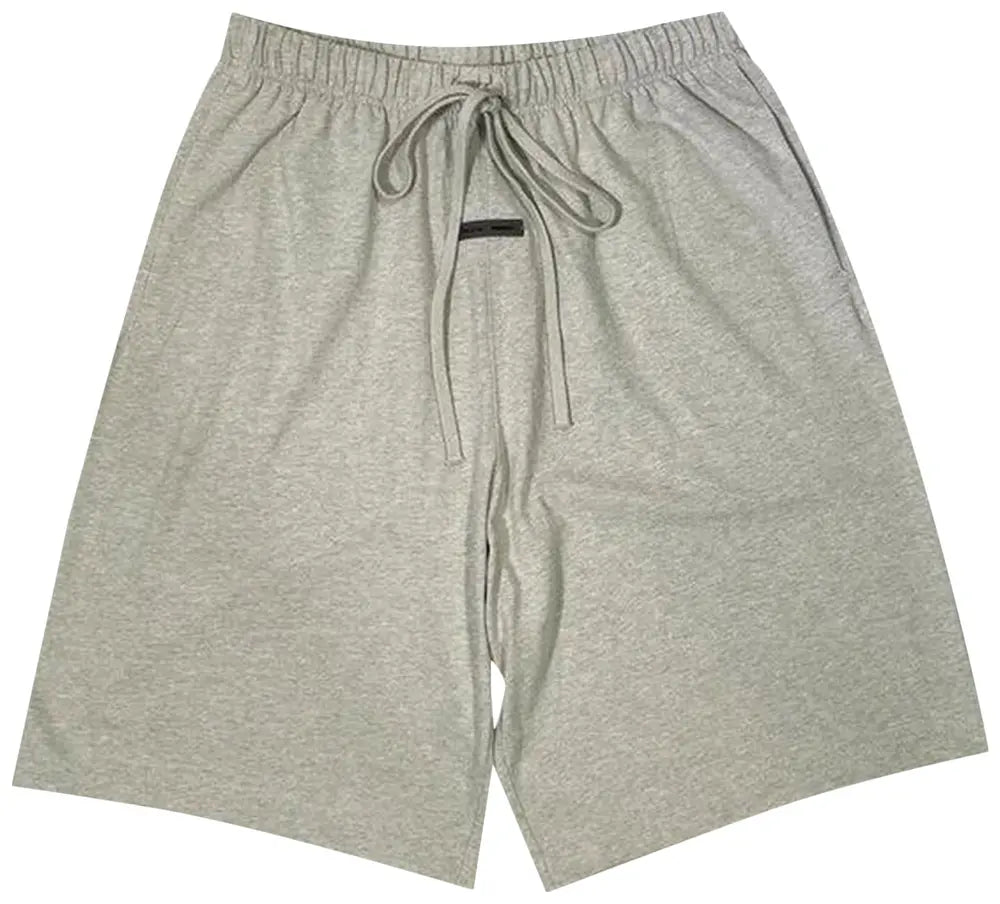 Fear of God Essentials S/S Dark Heather Oatmeal Short Outfit