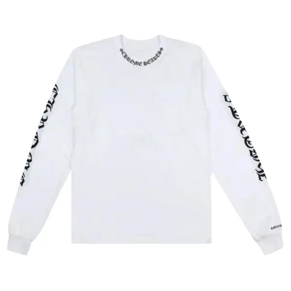 Chrome Hearts Neck Logo Long-Sleeve T-Shirt 'White'