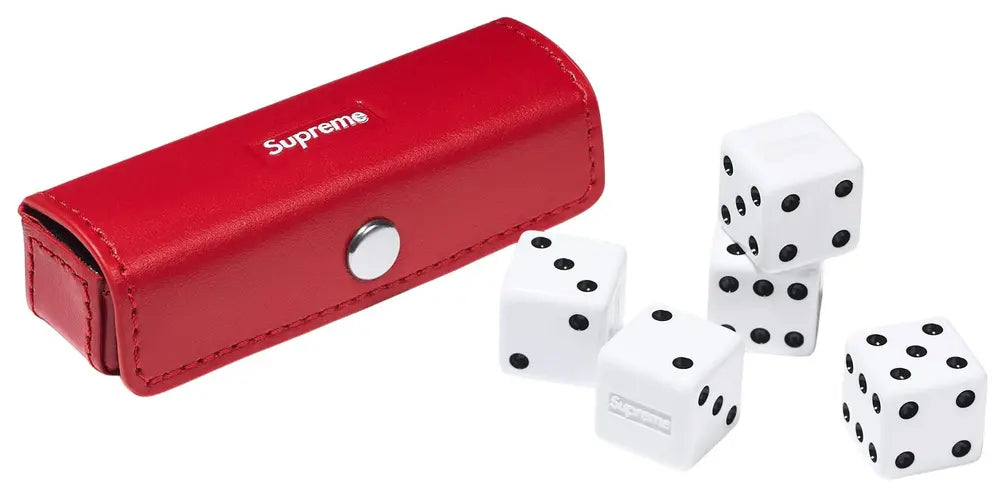 Supreme Leather Dice Set 'Red'