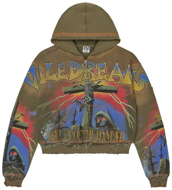 Vale Forever Damned Big Zip Up 'Green'