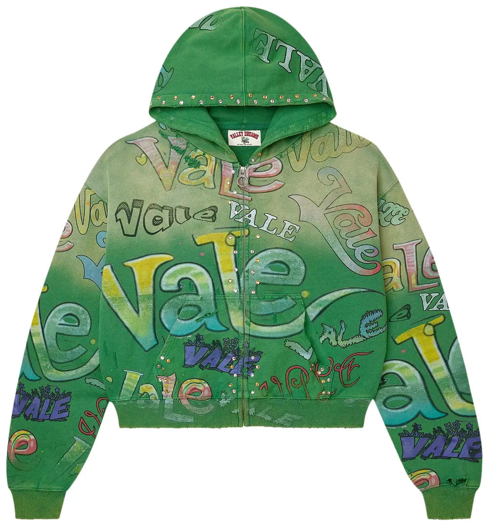 Vale Forever Spearmint Zip Up 'Green'