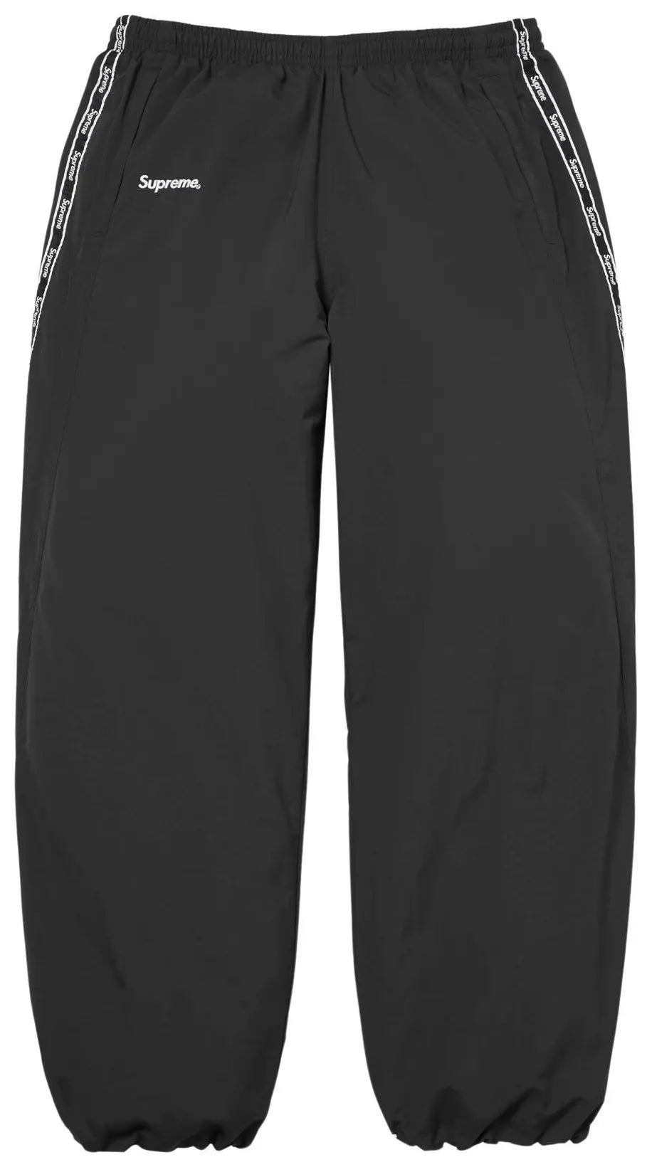Supreme Logo Taping Track Pant 'Black'