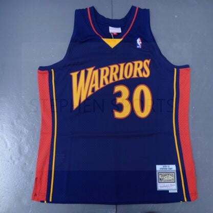 Mitchell & Ness NBA Golden State Warriors 2009-10 Stephen Curry Swingman Jersey – Navy