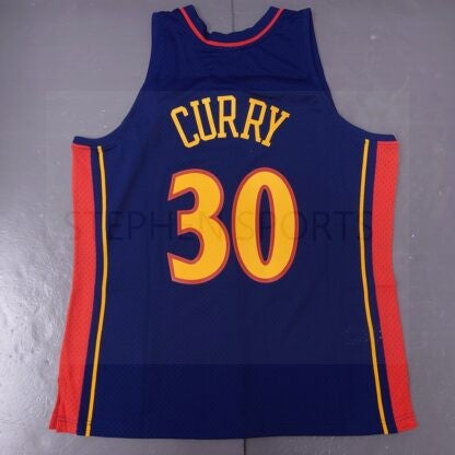 Mitchell & Ness NBA Golden State Warriors 2009-10 Stephen Curry Swingman Jersey – Navy