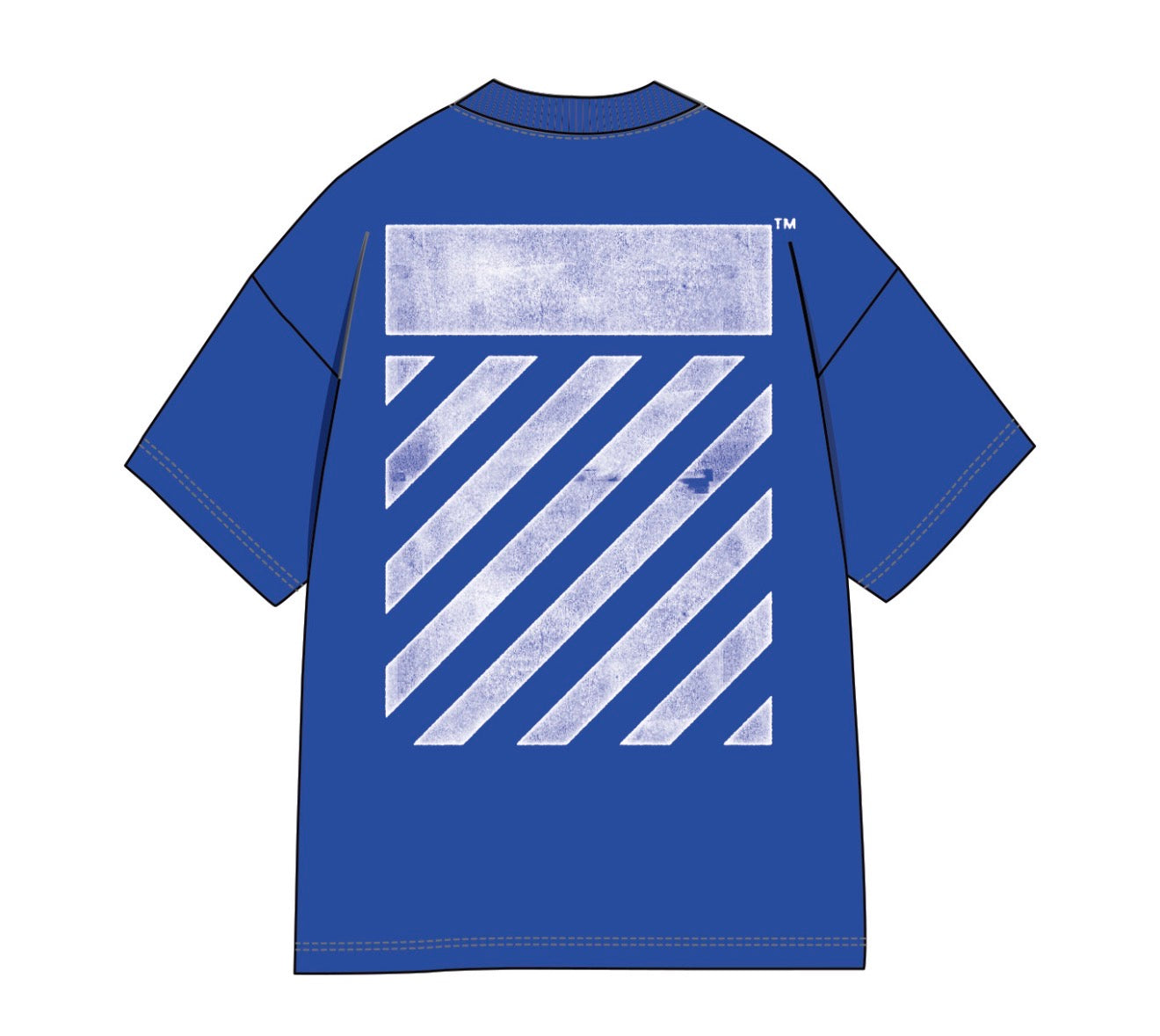 DIAG S/S TEE COBALT BLUE