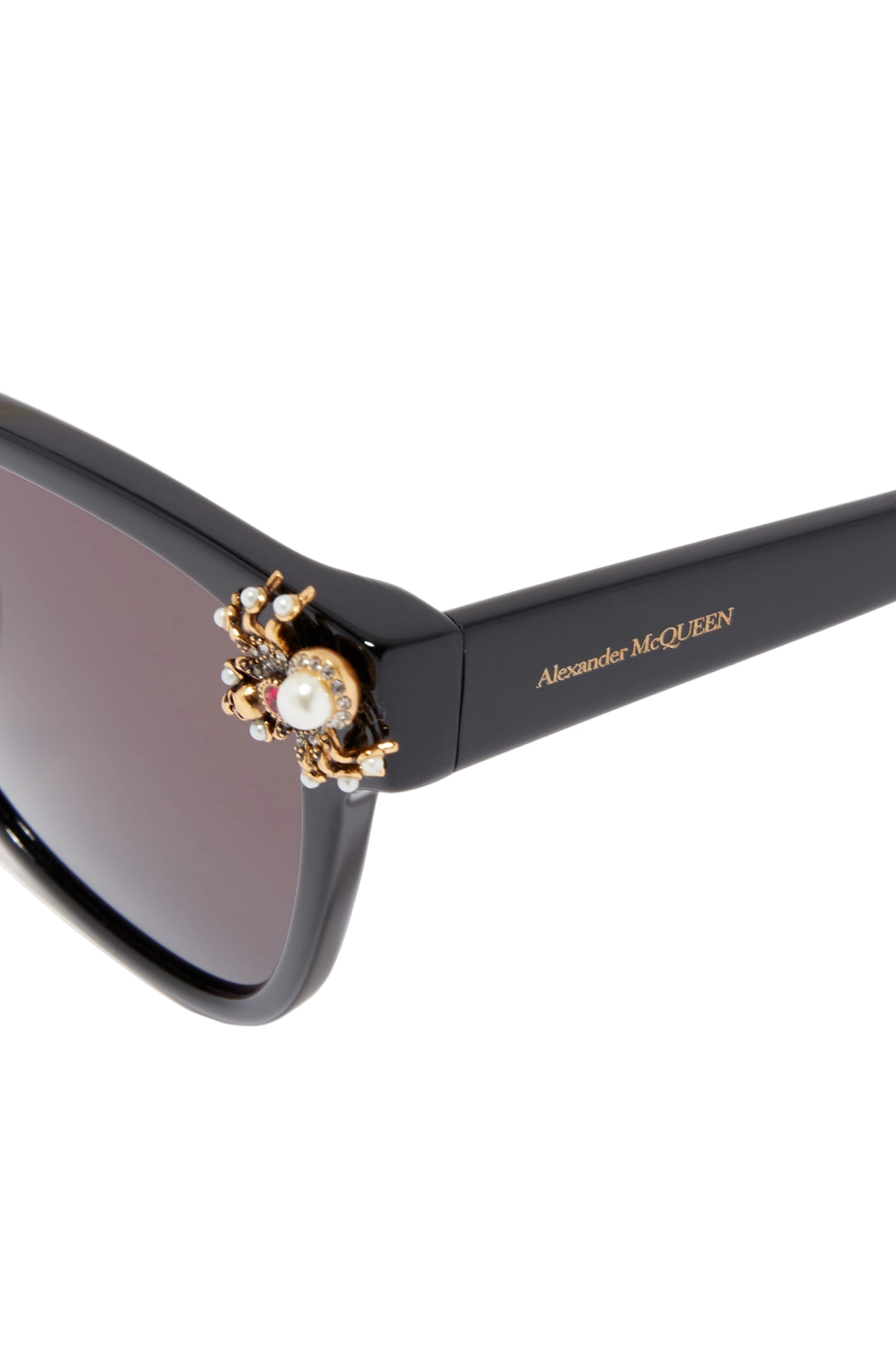 Alexander McQueen Spider Jeweled Cat Eye Sunglasses