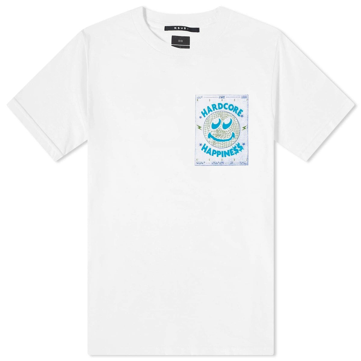 KSUBI cotton t-shirt hardcore biggie ss tee men's white