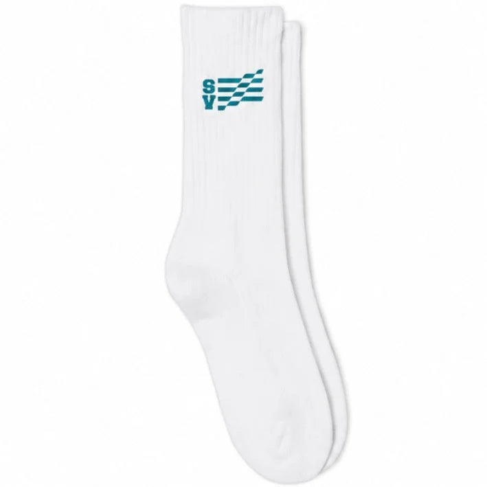 SAINT VANITY SV Flag Socks "Teal"