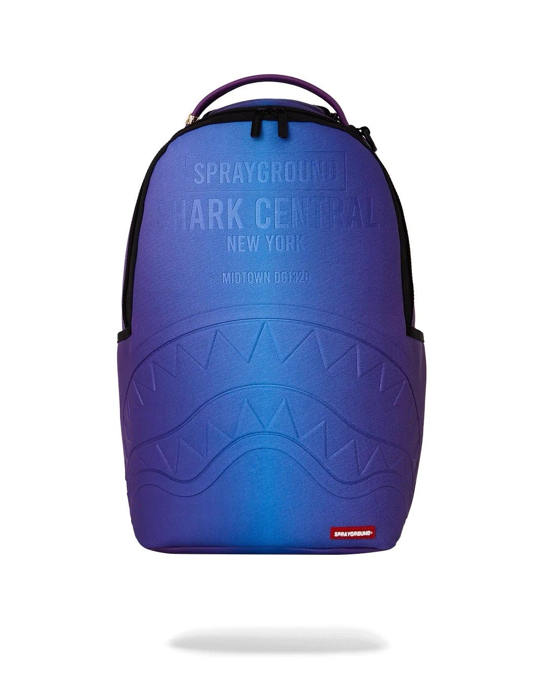 SPRAYGROUND SHARK CENTRAL EMBOSSED DUSK NYLON BACKPACK B9627