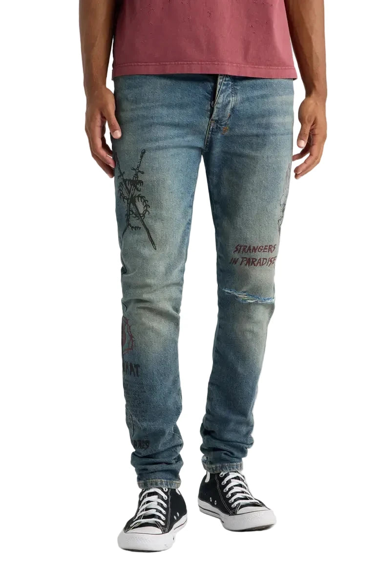 Van Winkle Billy Blue Skool Skinny Jeans