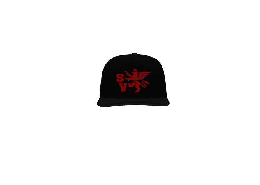 SAINT VANITY Black & Red Griffin Snapback