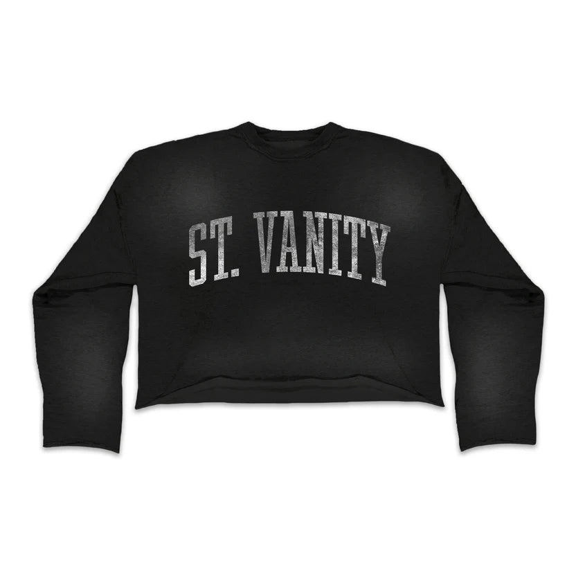 SAINT VANITY BLACK ASH CREWNECK