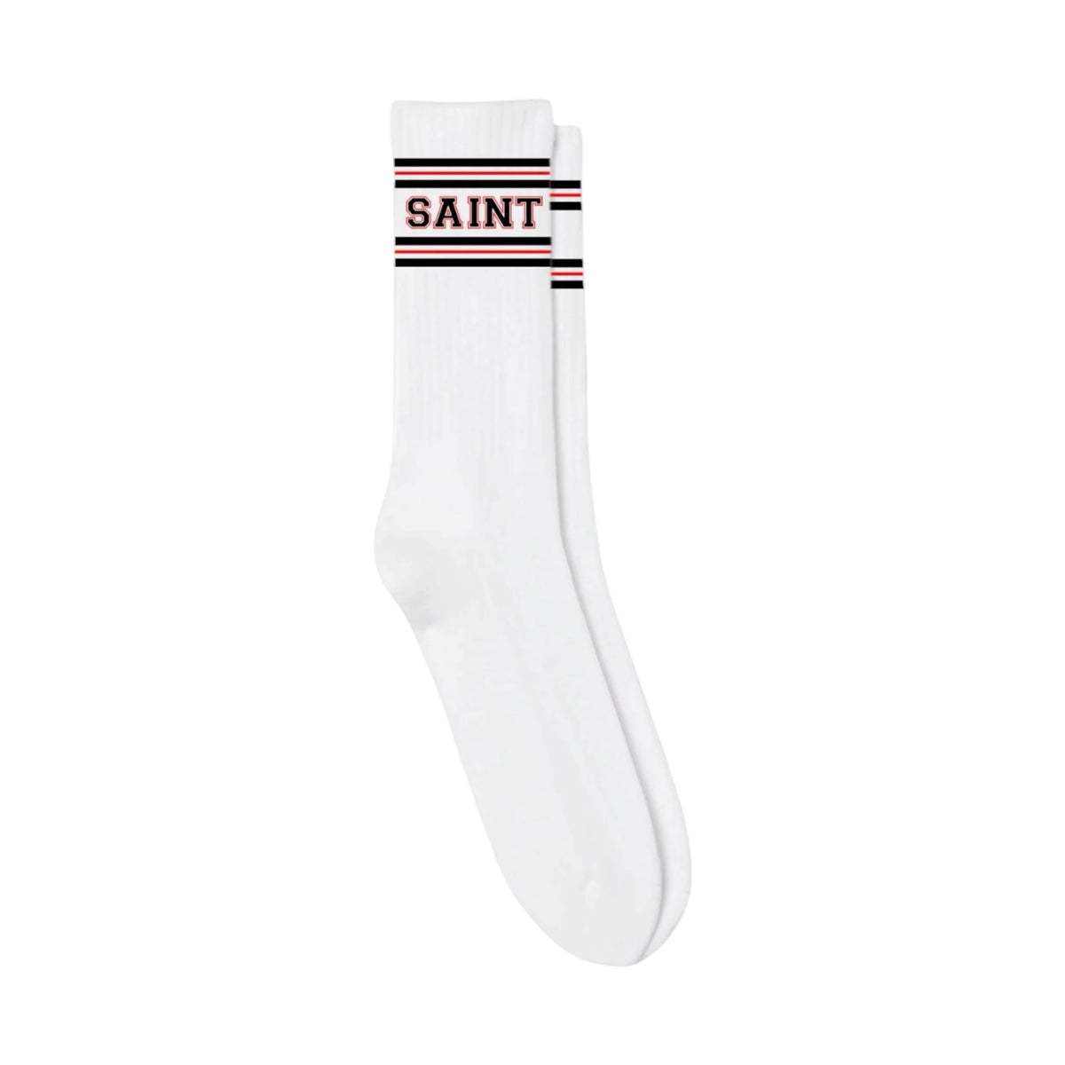 SAINT VANITY SAINT SOCKS 2.0 'Black & Red'