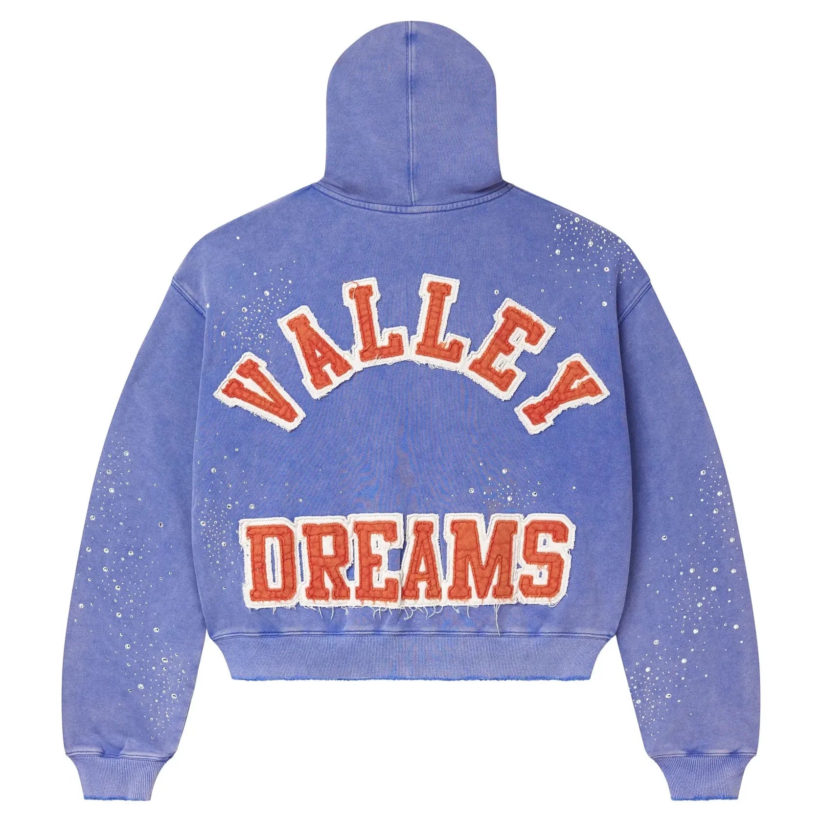 Sea Cluster Zip-Up Hoodie Light Blue