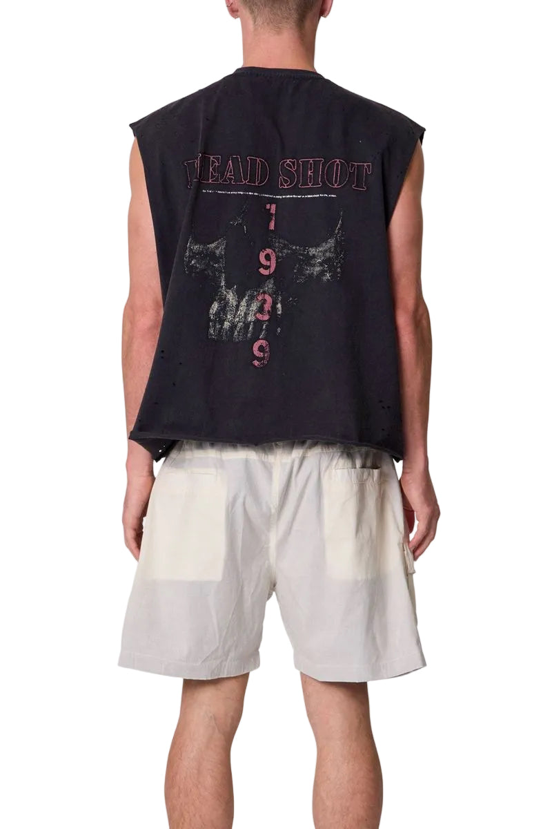 Head Shot Tank - Washed Black
